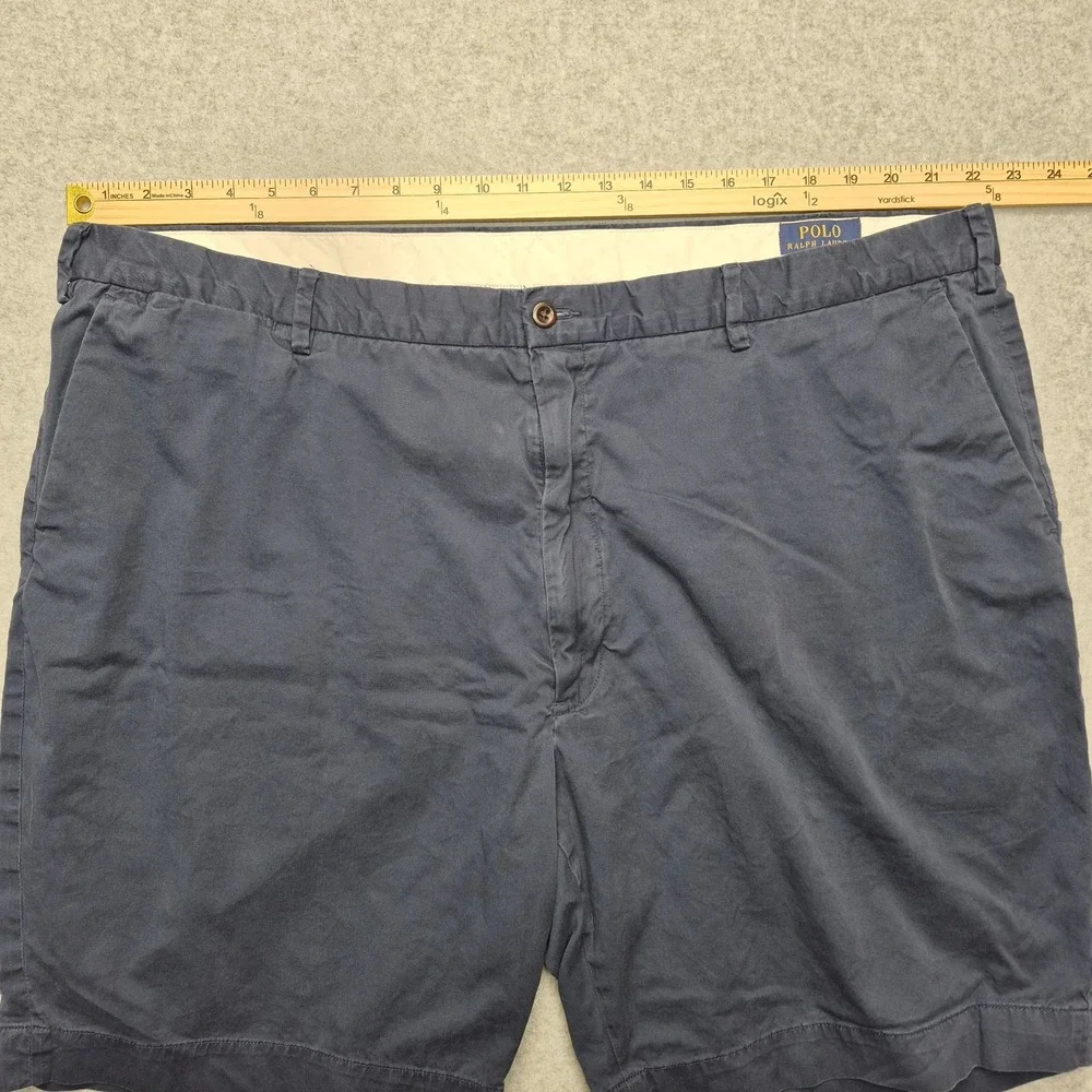 Polo Ralph Lauren Shorts Mens 46 Stretch Classic Fit Blue Chino Flat Front